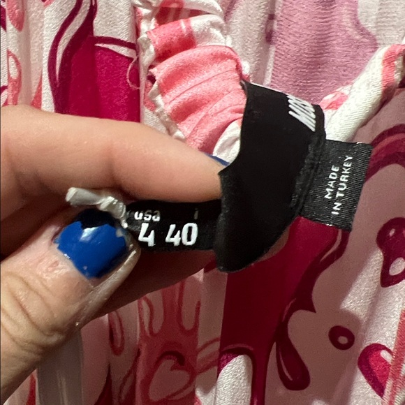 Moschino Pink and White Floral Maxi Dress - Picture 6 of 7